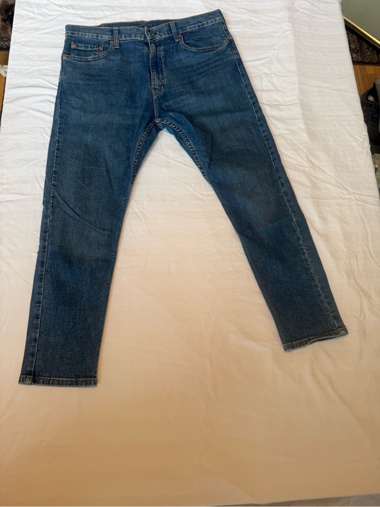 Levi's Other - Levi's 512 Slim Straight Jeans in Medium Blue with Tan Patch Size 36 x 30